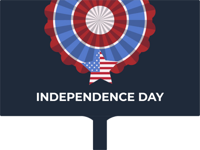 Custom Hand Fans Multiple Sizes Independence Day