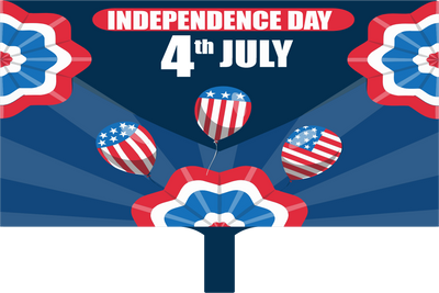 Custom Hand Fans Multiple Sizes Fourth of July U.S. Federal Holiday
