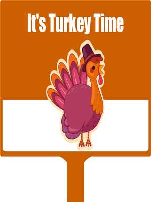 Custom Hand Fans Multiple Sizes Turkey Time