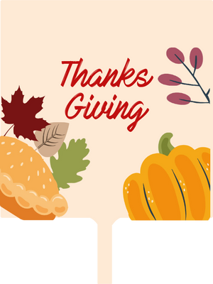 Custom Hand Fans Multiple Sizes Thanksgiving