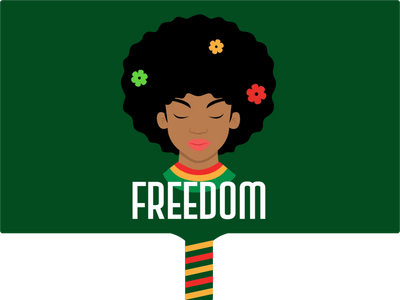 Custom Hand Fans Multiple Sizes Freedom Day