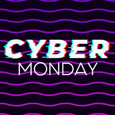 Custom Outdoor Yard Signs Multiple Sizes Cyber Wavy Monday