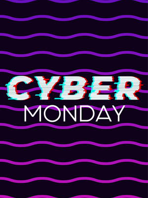 Custom Outdoor Yard Signs Multiple Sizes Cyber Wavy Monday