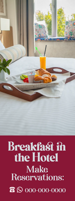 Custom Outdoor Yard Signs Multiple Sizes Breakfast In Hotel