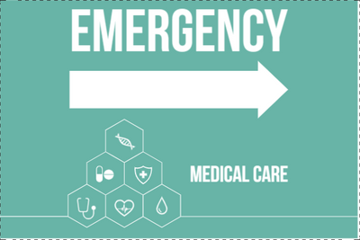 Custom Outdoor Yard Signs Multiple Sizes Emergency Medical Care