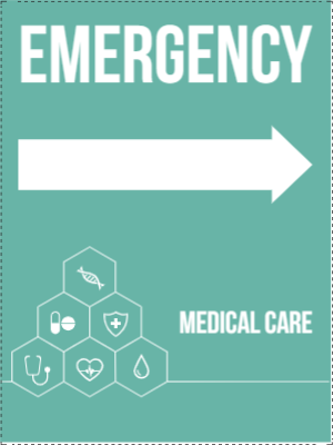 Custom Outdoor Yard Signs Multiple Sizes Emergency Medical Care