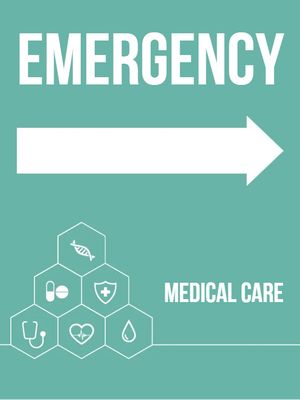 Custom Outdoor Yard Signs Multiple Sizes Emergency Medical Care