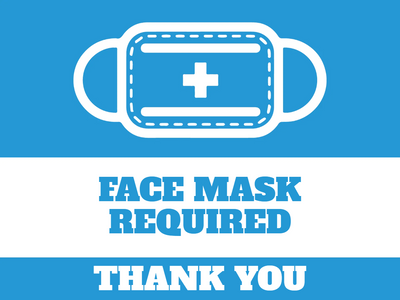Custom Outdoor Yard Signs Multiple Sizes Face Mask