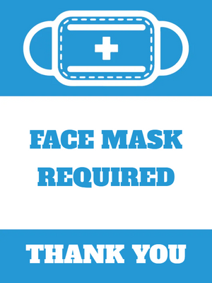 Custom Outdoor Yard Signs Multiple Sizes Face Mask