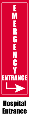 Custom Outdoor Yard Signs Multiple Sizes Emergency Entrance