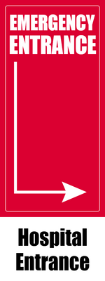 Custom Outdoor Yard Signs Multiple Sizes Emergency Entrance