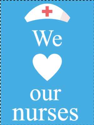 Custom Outdoor Yard Signs Multiple Sizes  We Love Our Nurses