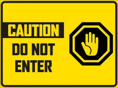 Custom Outdoor Yard Signs Multiple Sizes  Do not Enter