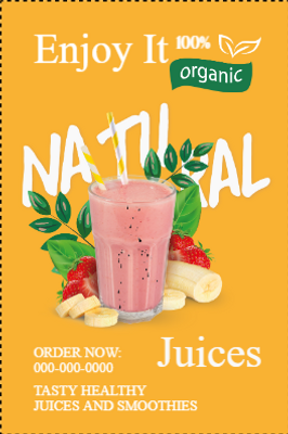 Custom Outdoor Yard Signs Multiple Sizes  Enjoy Natural Juice