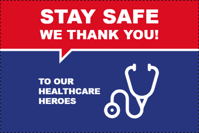 Custom Outdoor Yard Signs Multiple Sizes Stay Safe