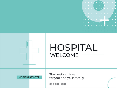 Custom Outdoor Yard Signs Multiple Sizes Hospital Welcome