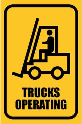 Custom Outdoor Yard Signs Multiple Sizes Trucks Operating