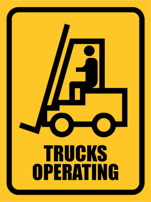 Custom Outdoor Yard Signs Multiple Sizes Trucks Operating