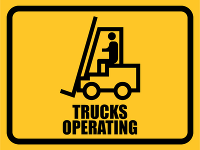 Custom Outdoor Yard Signs Multiple Sizes Trucks Operating