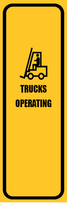 Custom Outdoor Yard Signs Multiple Sizes Trucks Operating