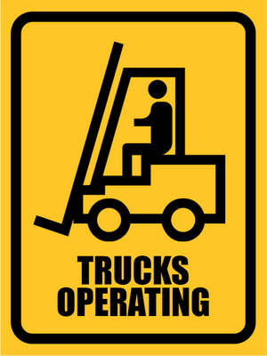 Custom Outdoor Yard Signs Multiple Sizes Trucks Operating