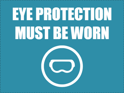 Custom Outdoor Yard Signs Multiple Sizes Eye Protection