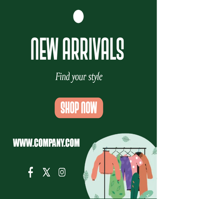 Custom Hang Tags Multiple Sizes Trend Alert