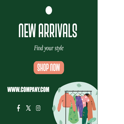 Custom Hang Tags Multiple Sizes Trend Alert