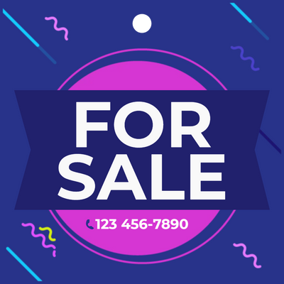 Custom Hang Tags Multiple Sizes Purple For Sale