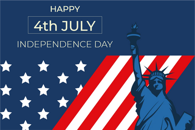 Custom Mesh Banner Happy Independence Day