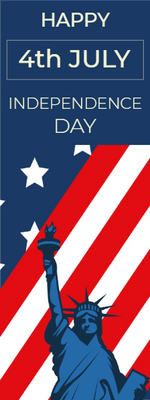 Custom Mesh Banner Happy Independence Day