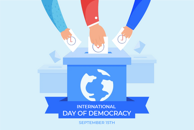 Custom Mesh Banner Signs Day Of Democracy