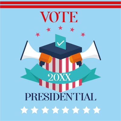 Custom Mesh Banner Signs Presidential 20XX