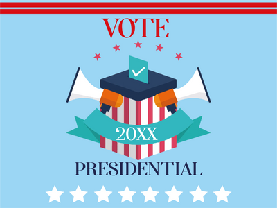 Custom Mesh Banner Signs Presidential 20XX