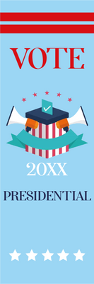Custom Mesh Banner Signs Presidential 20XX