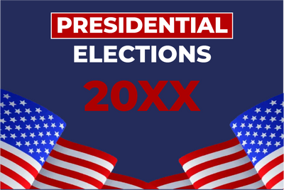 Custom Mesh Banner Signs Presidential Elections