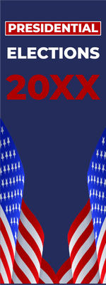 Custom Mesh Banner Signs Presidential Elections