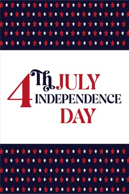 Custom Mesh Banner Signs Independence Day