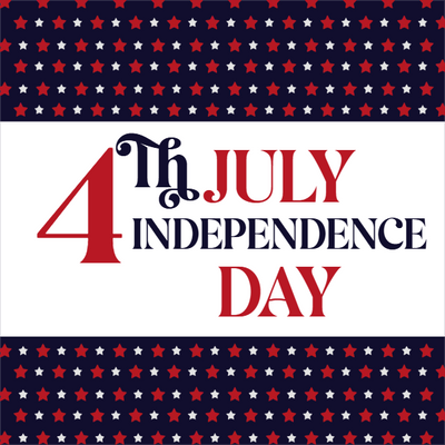 Custom Mesh Banner Signs Independence Day