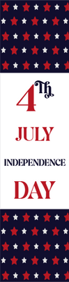 Custom Mesh Banner Signs Independence Day