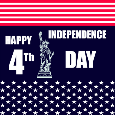 Custom Mesh Banner Signs 4th Independence Day