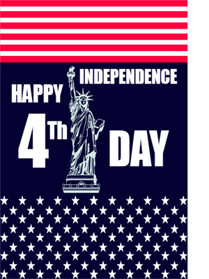 Custom Mesh Banner Signs 4th Independence Day