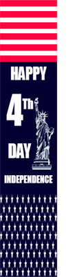 Custom Mesh Banner Signs 4th Independence Day