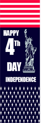 Custom Mesh Banner Signs 4th Independence Day