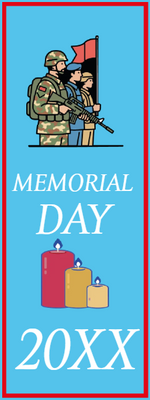 Custom Mesh Banner Signs Memorial Day 20XX