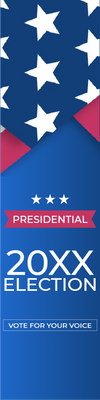 Custom Mesh Banner Signs Election 20XX