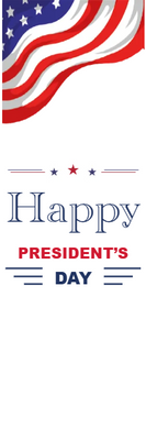 Custom Mesh Banner Signs Happy President's Day