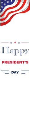 Custom Mesh Banner Signs Happy President's Day