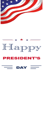 Custom Mesh Banner Signs Happy President's Day