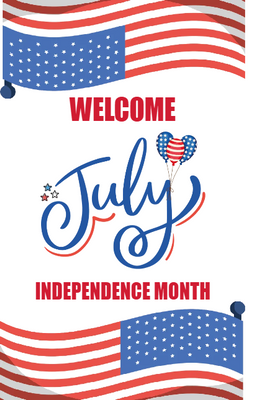 Custom Mesh Banner Signs Welcome July